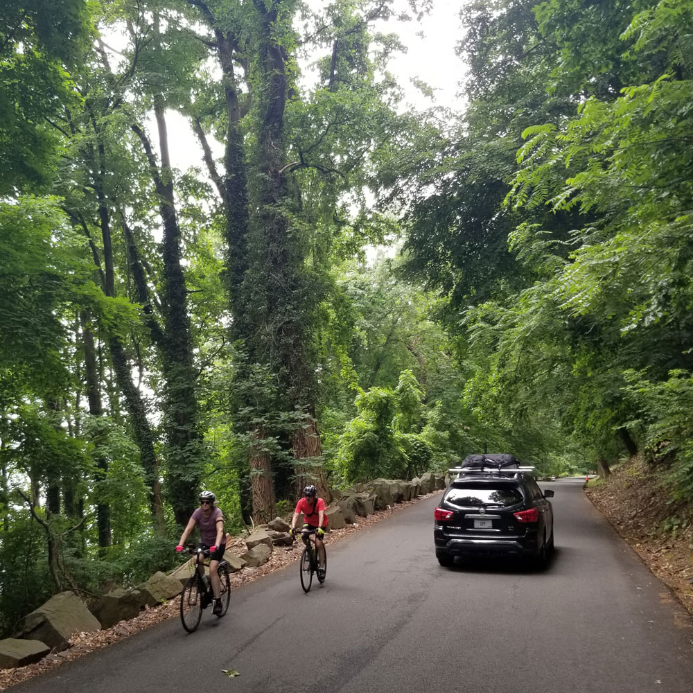 Cyclists on Henry Hudson Drive