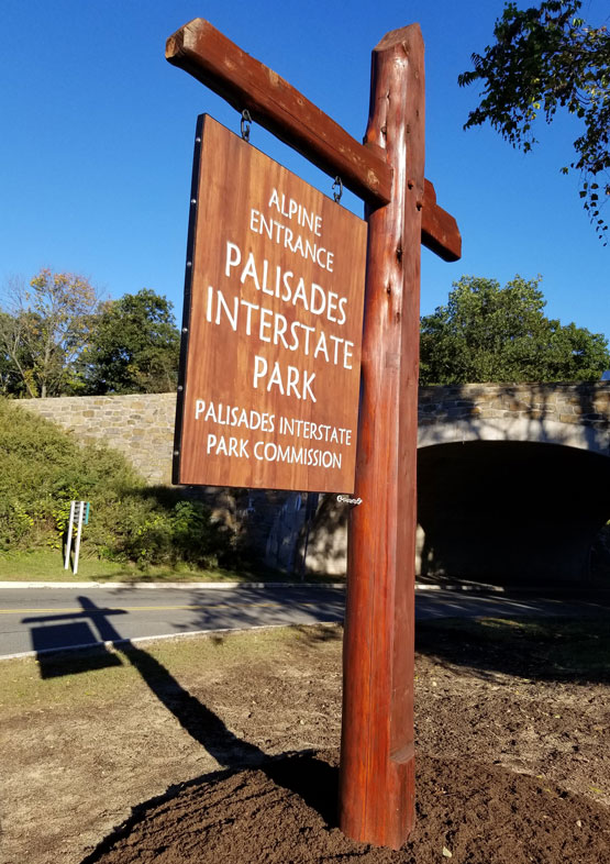 Alpine park entrance