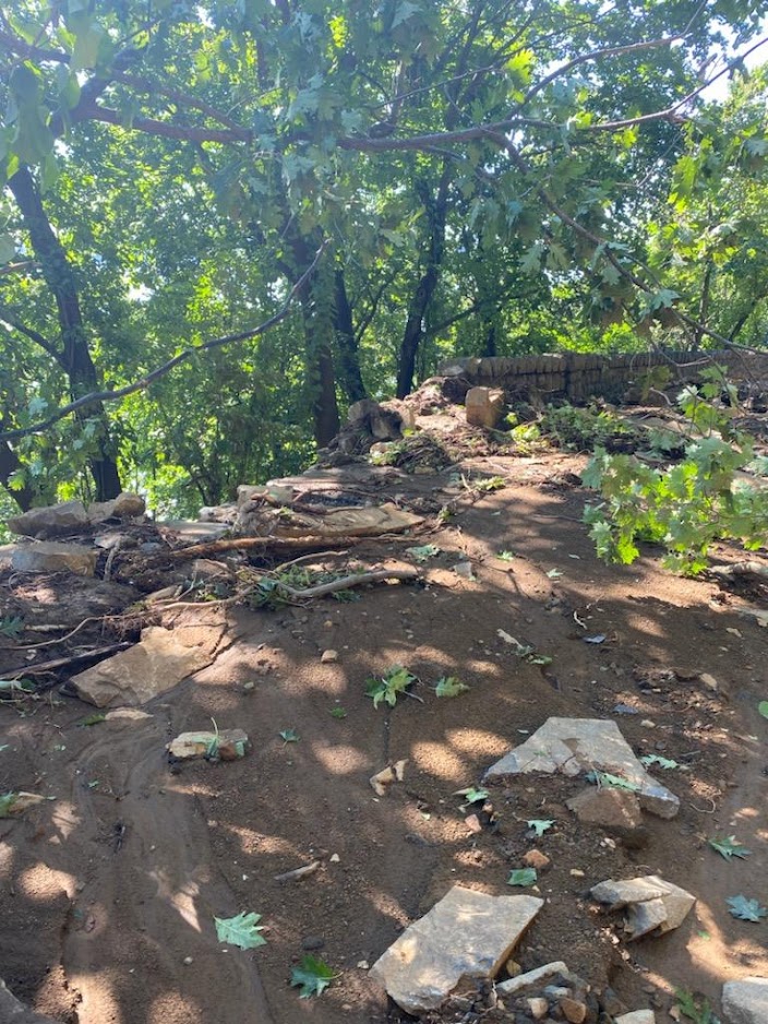 Damage on Dyckman Hill Road