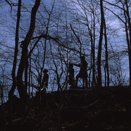 reenactors on the Palisades