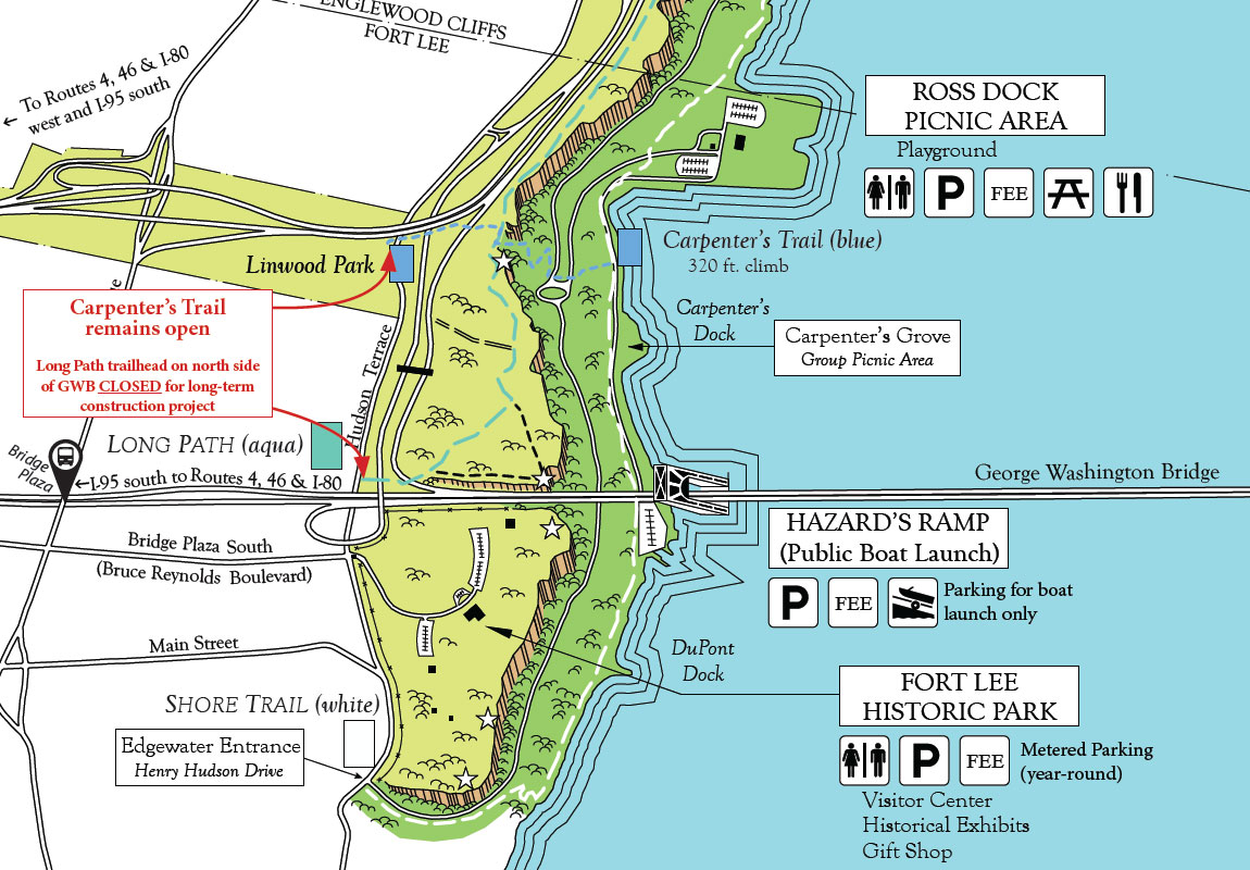 Palisades Interstate Park Trail Map Trails Hiking Palisades Interstate Park In New Jersey
