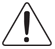 white warning symbol